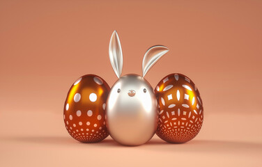 PÁSCOA OVO COELHO 3D RENDERING