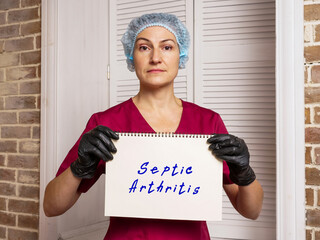 Healthcare concept meaning Septic Arthritis with inscription on the page.