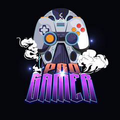 Pro gamer logo concept - vector © angkritth