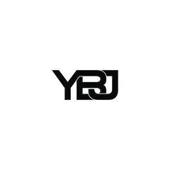 ybj letter original monogram logo design