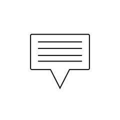 Chat icon. line icons design Message Icon
