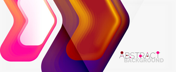 Vector 3d arrow geometric composition, abstract background for business or technology presentation, internet poster or web brochure cover, wallpaper