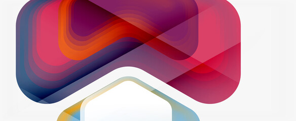 Vector 3d arrow geometric composition, abstract background for business or technology presentation, internet poster or web brochure cover, wallpaper