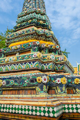 BANGKOK, THAILAND - January 19,2019: View of Royal Grand Palace  in Bangkok. Royal Grand Palace is famous destination in Bangkok.