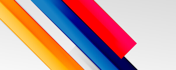 Multicolored lines background. Design template for business or technology presentations, internet posters or web brochure covers