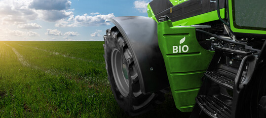 Agricultural tractor powered by biofuel