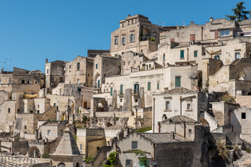 Obraz premium Matera Basilicata streets panorama