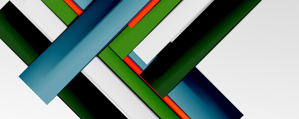 Multicolored lines background. Design template for business or technology presentations, internet posters or web brochure covers