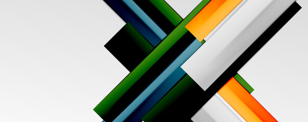 Color abstract lines trendy geometric background for business or technology presentation, internet poster or web brochure cover, wallpaper