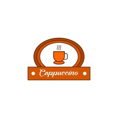 Coffee cup vector logo design template. Vector coffee shop label. Suitable for company logos, communities and online shops.