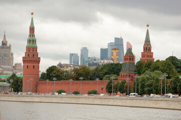  Moscow.View of the Kremlin from the Great Moskvoretsky bridge