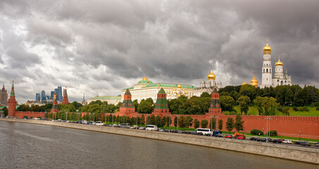 Fototapeta na wymiar Moscow.View of the Kremlin from the Great Moskvoretsky bridge