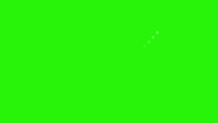 Short line and shapes animation effects elements on green screen chroma key