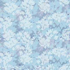 Lilac pastel seamless pattern with abstract leaves. Vector illustration, nature background for wrapping, textile, greeting or wedding design.