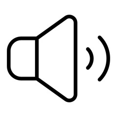 Speaker icon design line style