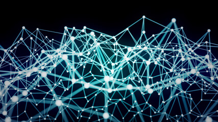 青のネットワークイメージ