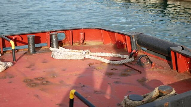 aft part of tug boat in la spezia