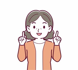 Obraz premium 人物の正面