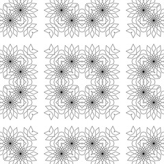 Design seamless decorative lacy pattern