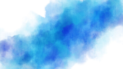 青色、水色の水彩の筆の跡、背景素材、テクスチャ