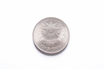 USSR commemorative Coin1985 year. 40 years of Victory of soviet people in great Patriotic war....