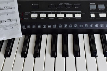 black-and-white synth fragment close-up