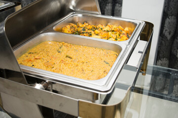 wedding, party, restaurant Vegetable main dish menu with buffet ideas