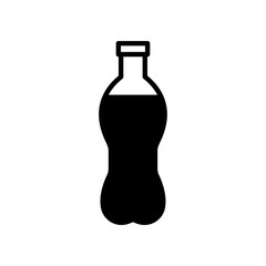 Plastic bottle icon. Editable stroke. Design template vector