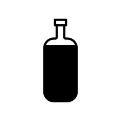 Bottle icon. Editable stroke. Design template vector