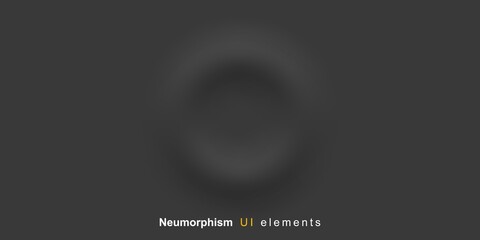 User interface elements for mobile app. Neumorphism User interface design kit. Neumorphism UI UX icons set.