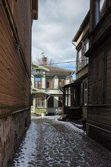 View to the yard in Liepaja.
