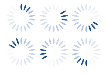 Loading icon set. vector illustration