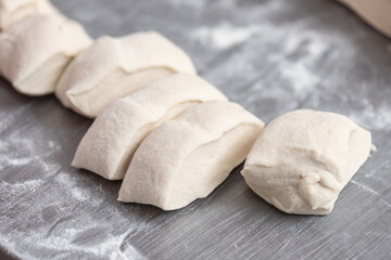 pastry, dough, bakery, puff, food, white, healthy, raw, ingredient, fresh, closeup, sweet, organic, vegetarian, nutrition, group, macro, health, raw, background, bread, pin, recipe, rolling, baking, 
