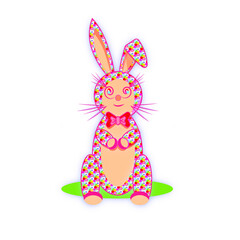 Easter bunny sticker