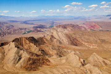 Fototapeta na wymiar Aerial view of the Colorado River area
