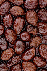 Prunes in juice made from dried plumb fruits high fibre healthy food ingredient