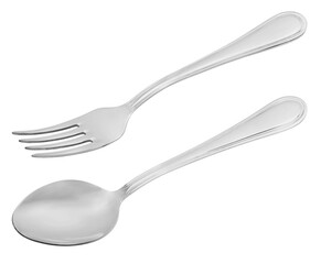 metal spoon isolated on white.