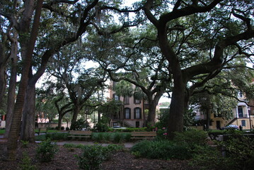 Villa im Park in der Altstadt von Savannah, Georgia