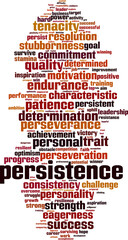 Persistence word cloud