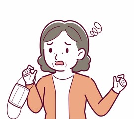 マスクを外した人のイラスト