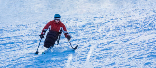  winter sports for people with disabilities, active recreation in the mountains