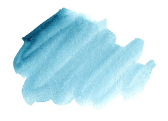 Blue hand drawn abstract watercolor background for text