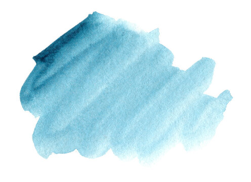 Blue Hand Drawn Abstract Watercolor Background For Text