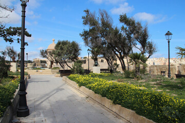 Obraz premium gardjola gardens in senglea in malta