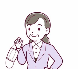 マスクを外した人のイラスト