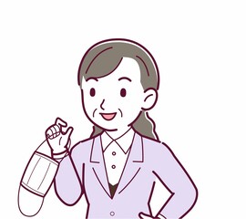 マスクを外した人のイラスト