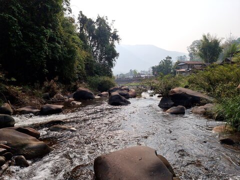 river in the mountains