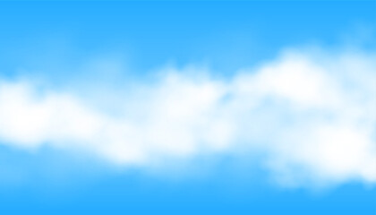 Naklejka na ściany i meble realistic cloud or smoke background