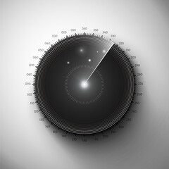 Radar round screen background. Vector illustration