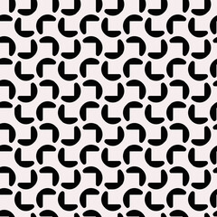 Cornes Seamless Pattern. Vector Black Corners Pattern.